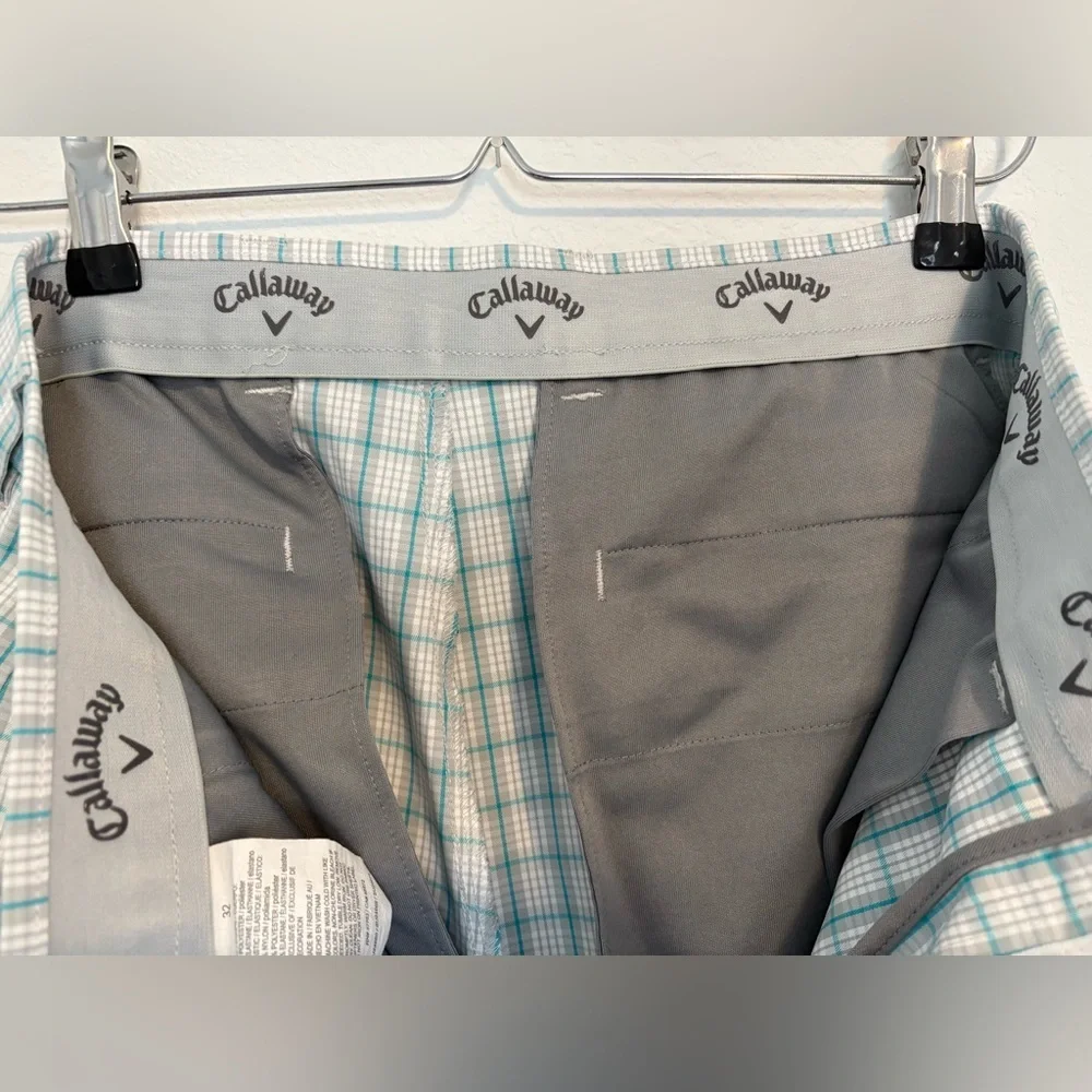 Callaway Men’s Plaid Golf Shorts